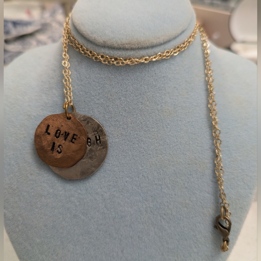 'Love Is' Pendant Necklace